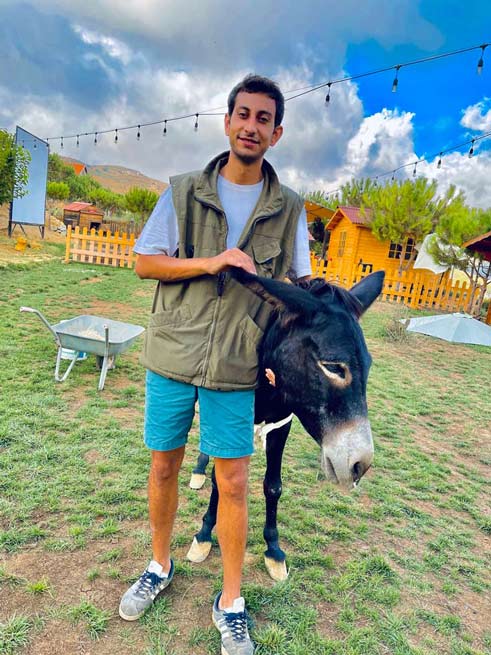 Donkey-with-its-owner