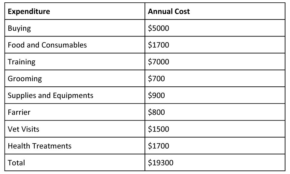 Horse-annual-cost